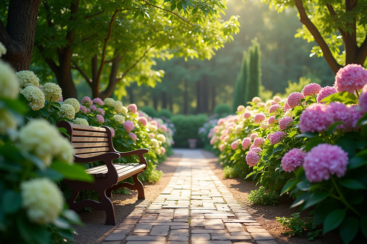 hortensias jardin